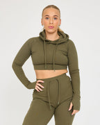 Sudadera con capucha Lounge Cropped